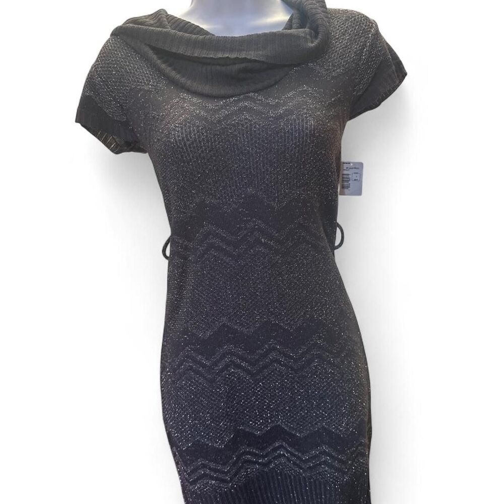Derek-heart Women's Black and Grey Dress